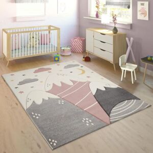 PACO HOME Cosmo 707 Alfombra Infantil Rosa Pelo Corto - Alfombra PACO HOME Cosmo 707 Alfombra Infantil Rosa Pelo Corto - Alfombra