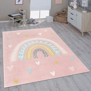 PACO HOME Pink Kinderteppich - Weltraum Design - 133x190cm PACO HOME Pink Kinderteppich - Weltraum Design - 133x190cm