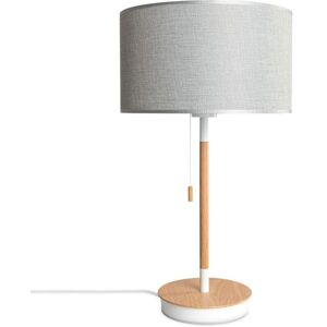 PACO HOME Lámpara de Mesa Skandi Gris y Blanco - E27 40W PACO HOME Lámpara de Mesa Skandi Gris y Blanco - E27 40W