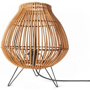 PACO HOME PURI - Lámpara de mesa de ratán beige PACO HOME PURI - Lámpara de mesa de ratán beige