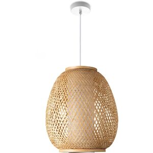 Lámpara Colgante PACO HOME Topu - Bambú, Ajustable, E27, 32cm Lámpara Colgante PACO HOME Topu - Bambú, Ajustable, E27, 32cm