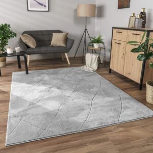 PACO HOME Utrecht 641 Teppich - Diamant Muster, Kurzflor, Grau PACO HOME Utrecht 641 Teppich - Diamant Muster, Kurzflor, Grau