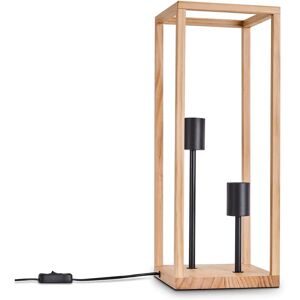 Paco Home Lámpara Colgante de Madera - Diseño Moderno - 50cm Paco Home Lámpara Colgante de Madera - Diseño Moderno - 50cm