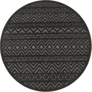 Paco Home - Rundteppich 120cm - Geometrisches Design - Innen/Außen Paco Home - Rundteppich 120cm - Geometrisches Design - Innen/Außen
