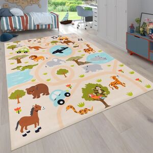 Alfombra infantil PACO HOME Bino 580 - Carretera y autos Alfombra infantil PACO HOME Bino 580 - Carretera y autos