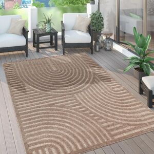 Alfombra Beige 120cm Moderna Geométrica para Exterior - Alfombra Alfombra Beige 120cm Moderna Geométrica para Exterior - Alfombra
