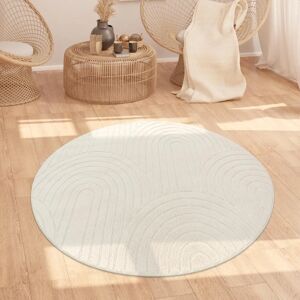 Alfombra Paco Home Pelo Largo Escandinava Arcoíris Beige - Alfombra Alfombra Paco Home Pelo Largo Escandinava Arcoíris Beige - Alfombra