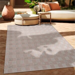 Alfombra Beige Geométrica Interior/Exterior - Paco Home Alfombra Beige Geométrica Interior/Exterior - Paco Home