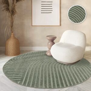 Alfombra Paco Home Redon Verde 3 Ø 160 cm - Interior/Exterior Alfombra Paco Home Redon Verde 3 Ø 160 cm - Interior/Exterior