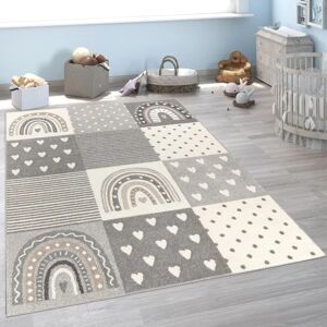 Alfombra infantil gris 120x160cm - Diseño amigable para niños Alfombra infantil gris 120x160cm - Diseño amigable para niños