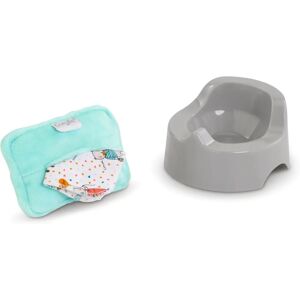 Corolle 30/36 cm Puppen-Toilettenset mit Wipes-Case - Grau Corolle 30/36 cm Puppen-Toilettenset mit Wipes-Case - Grau