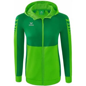 Erima Green Six Wings Training Jacket - Hooded Sportswear Erima Green Six Wings Training Jacket - Hooded Sportswear