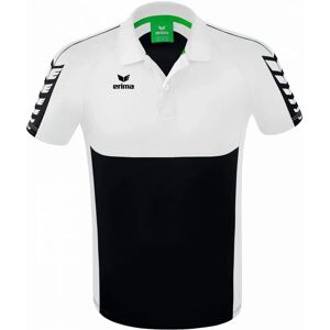 ERIMA Six Wings Polo Shirt - Black/White - Sporty Elegant Look ERIMA Six Wings Polo Shirt - Black/White - Sporty Elegant Look
