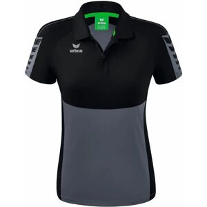 ERIMA Damen Six Wings Poloshirt - slate grey/black - 44 - Poloshirt ERIMA Damen Six Wings Poloshirt - slate grey/black - 44 - Poloshirt