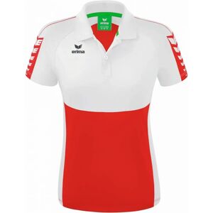 ERIMA Six Wings Polo Shirt - Red/White - 38 ERIMA Six Wings Polo Shirt - Red/White - 38