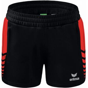 ERIMA Shorts Femenino Six Wings - negro/rojo - talla 34 - Pantalones cortos ERIMA Shorts Femenino Six Wings - negro/rojo - talla 34 - Pantalones cortos