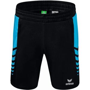 ERIMA Herren Six Wings Worker Shorts - Black/Curacao - XXL ERIMA Herren Six Wings Worker Shorts - Black/Curacao - XXL