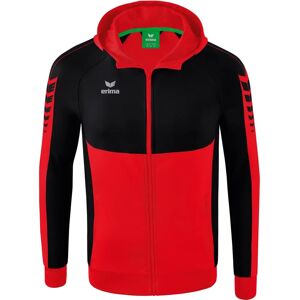 ERIMA Kids Hoodie SIX WINGS Training Jacket - Unisex - Red - 152 ERIMA Kids Hoodie SIX WINGS Training Jacket - Unisex - Red - 152