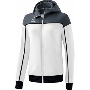 ERIMA Damen Kapuzensweat CHANGE training jacket with hood - female - white/slate grey/black - 36 ERIMA Damen Kapuzensweat CHANGE training jacket with hood - female - white/slate grey/black - 36