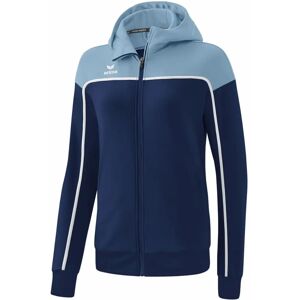 ERIMA Damen Kapuzensweat CHANGE training jacket with hood - female - navy/faded denim/white - 38 ERIMA Damen Kapuzensweat CHANGE training jacket with hood - female - navy/faded denim/white - 38