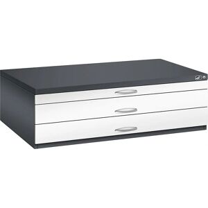 C+P Planschrank - A0 Große Akten, 3 Schubladen, 420mm Höhe C+P Planschrank - A0 Große Akten, 3 Schubladen, 420mm Höhe