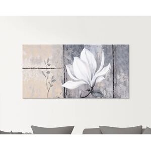ARTLAND Klassische Magnolie Glasbild - Blumen - 100x50 cm ARTLAND Klassische Magnolie Glasbild - Blumen - 100x50 cm
