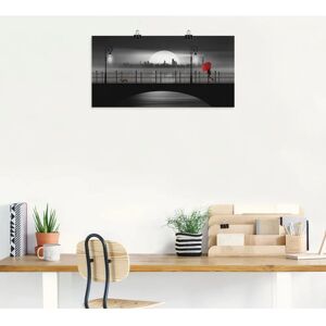 ARTLAND - Die Brücke im Regen - 60 cm x 30 cm - Alubild - Wandbild ARTLAND - Die Brücke im Regen - 60 cm x 30 cm - Alubild - Wandbild