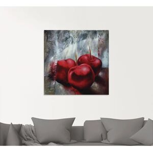 ARTLAND Kirschen Glasbild 50x50cm - Rot Wandkunst ARTLAND Kirschen Glasbild 50x50cm - Rot Wandkunst