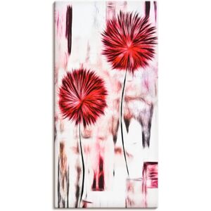 ARTLAND - Blumen 20x40 - 20x40 cm - Rot - Leinwandbild ARTLAND - Blumen 20x40 - 20x40 cm - Rot - Leinwandbild