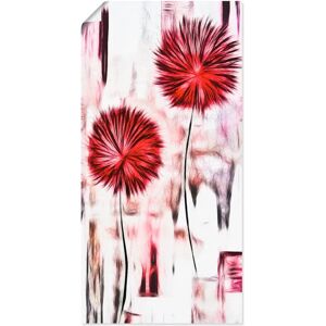 ARTLAND - Blumen - Rot - 20x40 cm - Wall Art ARTLAND - Blumen - Rot - 20x40 cm - Wall Art