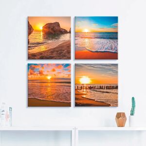 ARTLAND Sonnenuntergänge am Strand & Meer - 40x40 - quadratisch - Canvas ARTLAND Sonnenuntergänge am Strand & Meer - 40x40 - quadratisch - Canvas