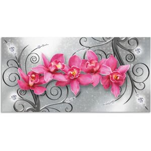 ARTLAND Rosa Orchideen Wandbild ARTLAND Rosa Orchideen Wandbild