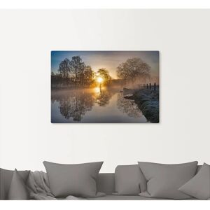 ARTLAND Mystischer Morgen an der Trave Leinwandbild - Landschaft Landschaft ARTLAND Mystischer Morgen an der Trave Leinwandbild - Landschaft Landschaft