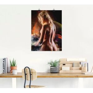 ARTLAND Nackt von hinten Poster - Groß, braun, Kunstdruck, Wandaufkleber ARTLAND Nackt von hinten Poster - Groß, braun, Kunstdruck, Wandaufkleber