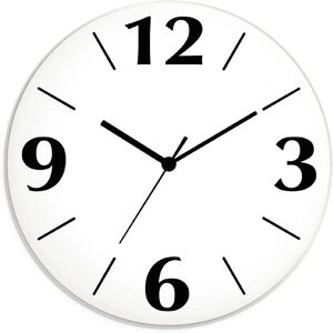 ARTLAND Weiße 30cm stille Wanduhr - Wanduhr ARTLAND Weiße 30cm stille Wanduhr - Wanduhr