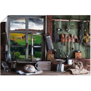 ARTland - rustikale Bauernküche - 30x20 cm - Wall art ARTland - rustikale Bauernküche - 30x20 cm - Wall art