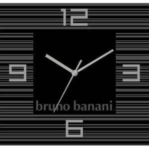 Bruno Banani - Thin Stripes auf Alu - schwarz - Wall Clock Bruno Banani - Thin Stripes auf Alu - schwarz - Wall Clock