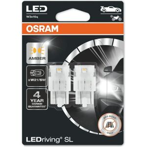Ampoule LED OSRAM W21/5W - Jaune - 12V - Pack de 2 - Publicité Ampoule LED OSRAM W21/5W - Jaune - 12V - Pack de 2 - Publicité