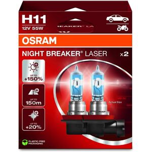OSRAM Night Breaker Laser H11 - Powerful Halogen Headlight Bulb OSRAM Night Breaker Laser H11 - Powerful Halogen Headlight Bulb