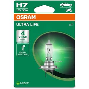 Osram Ultra Life H7 Headlight Bulb - Long Lasting, 55W, 12V Osram Ultra Life H7 Headlight Bulb - Long Lasting, 55W, 12V