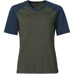 Vaude Moab Pro Shirt - Fietsjersey van gerecycled materiaal - Groen/Blauw Vaude Moab Pro Shirt - Fietsjersey van gerecycled materiaal - Groen/Blauw