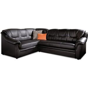 Domo Collection Montana L-Form Sofa - Modern, Schwarz, 234x84x185cm Domo Collection Montana L-Form Sofa - Modern, Schwarz, 234x84x185cm