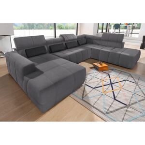 DOMO COLLECTION Brandon Wohnlandschaft - Grau, 359cm DOMO COLLECTION Brandon Wohnlandschaft - Grau, 359cm