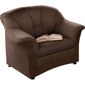 DOMO COLLECTION Flores Sessel - Microfaser Dunkelbraun DOMO COLLECTION Flores Sessel - Microfaser Dunkelbraun
