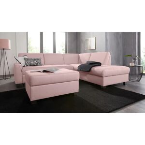 Domo Collection Florentina L-Form Sofa - Rosa, 243cm x 84cm x 209cm Domo Collection Florentina L-Form Sofa - Rosa, 243cm x 84cm x 209cm