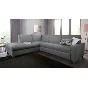 Domo Collection Florentina Grau L-Form Sofa - Sofas Domo Collection Florentina Grau L-Form Sofa - Sofas