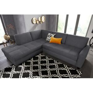 Domo Collection Florentina L-Form Sofa - Grau - 243x84x209 cm Domo Collection Florentina L-Form Sofa - Grau - 243x84x209 cm