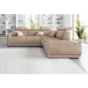 Domo Collection Ava Mikrofaser Sofa - Beige - 266cm Domo Collection Ava Mikrofaser Sofa - Beige - 266cm