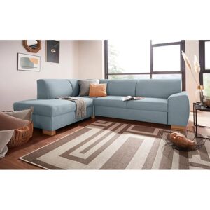 DOMO COLLECTION Incanto L-Form Sofa - L-Form, 260cm, Blau DOMO COLLECTION Incanto L-Form Sofa - L-Form, 260cm, Blau