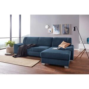 Domo Collection Anzio L-Form Sofa - 3-Sitzer, Blau Domo Collection Anzio L-Form Sofa - 3-Sitzer, Blau